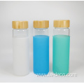 350ml glass drinking water bottle with lid